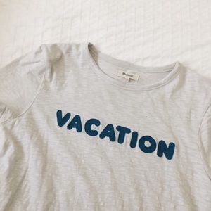 Madewell Vacation Embroidered Tee